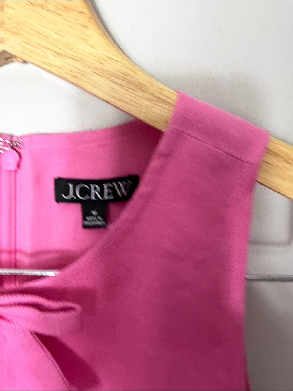 J. Crew Pink Sleeveless Bow Shift Dress - Picture 6 of 11